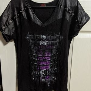 Spiral Gothic "Waisted Corset" T-Shirt